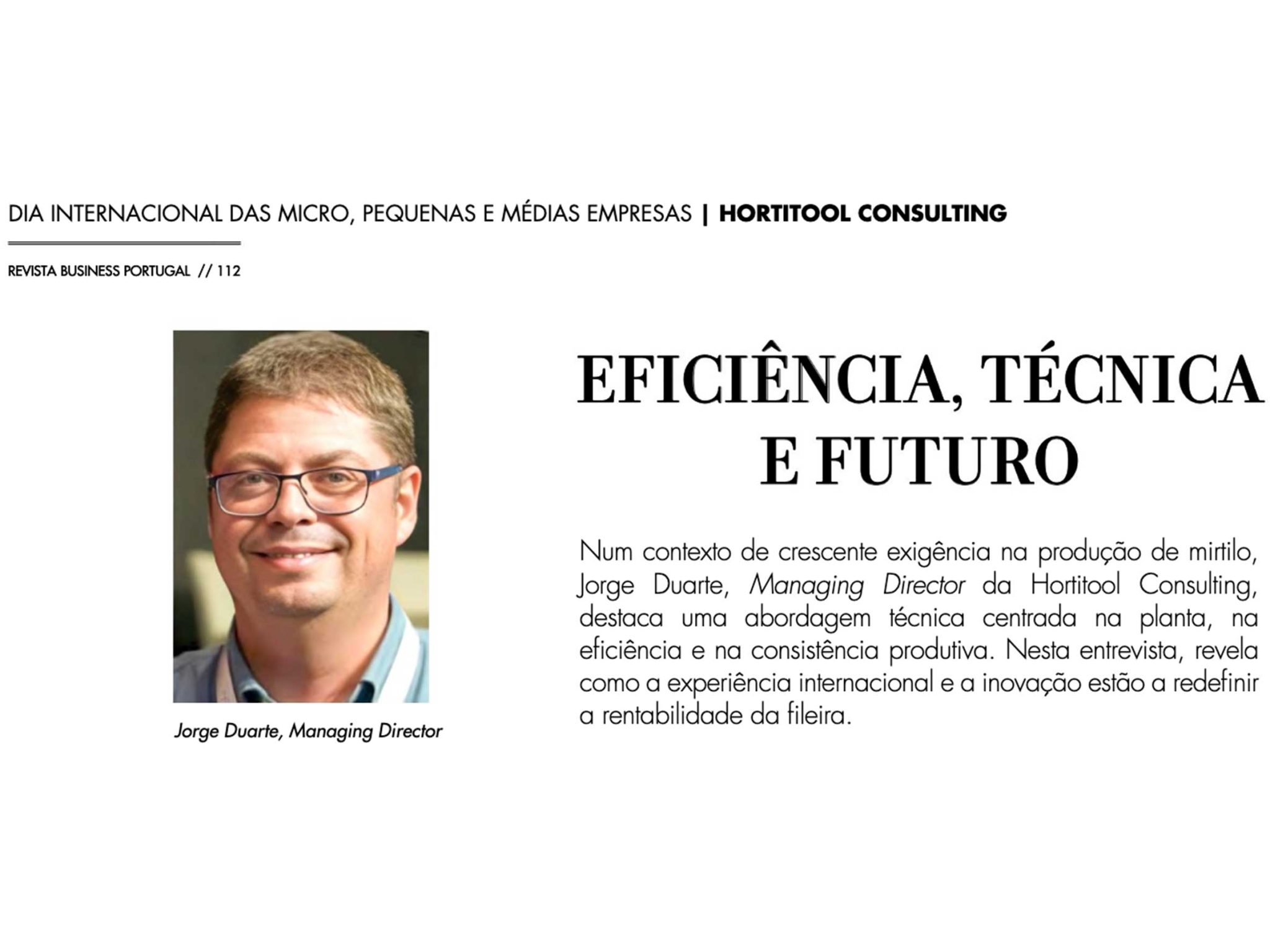 Eficiência, técnica e futuro